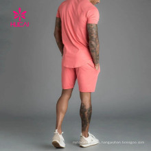 Wholesales Custom High Quality Summer Slim Fit Tracksuits Men Fashion Sweat Short Set